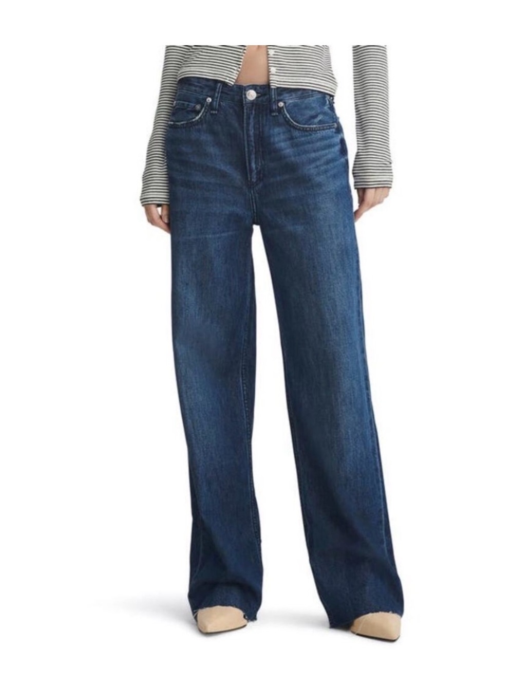 rag & bone Logan Featherweight Wide-Leg Jeans - Picture 2 of 7